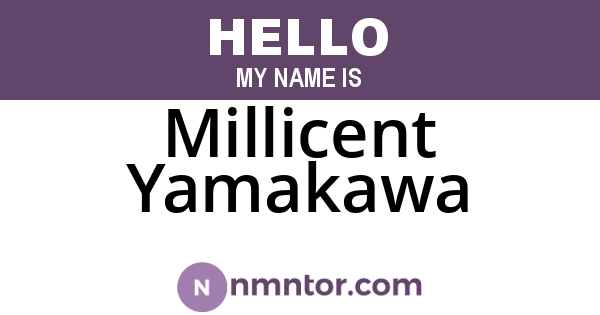 Millicent Yamakawa