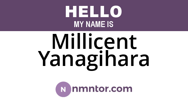 Millicent Yanagihara