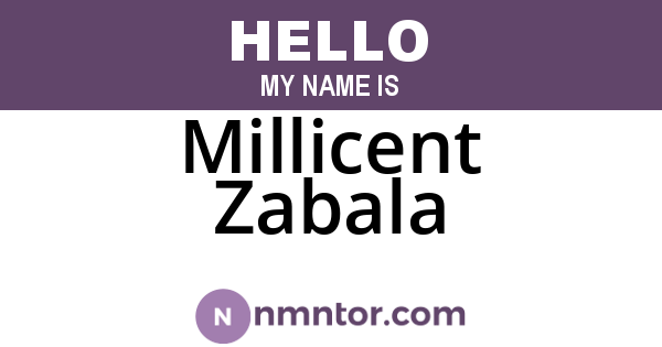 Millicent Zabala