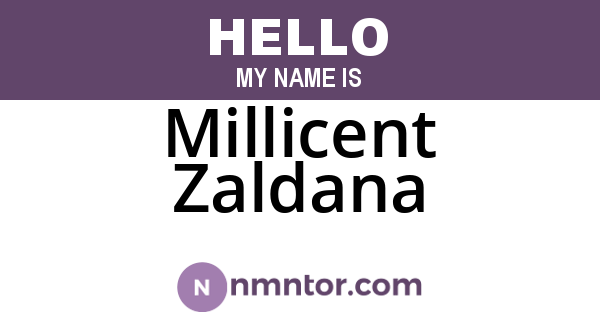 Millicent Zaldana