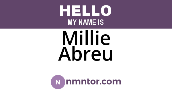 Millie Abreu