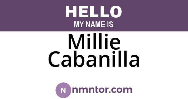 Millie Cabanilla