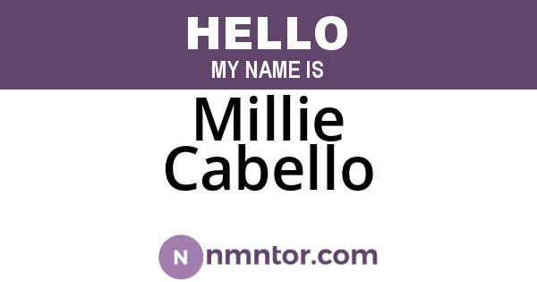 Millie Cabello