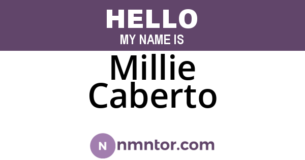 Millie Caberto