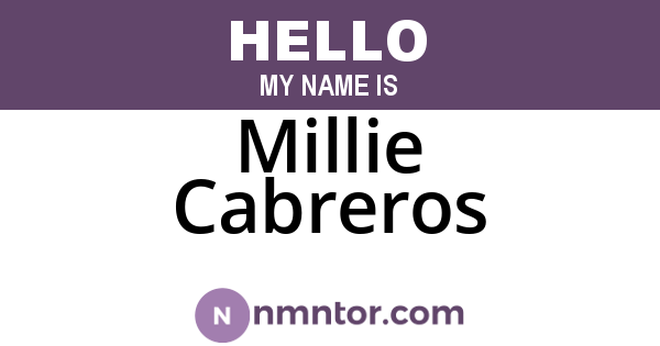 Millie Cabreros