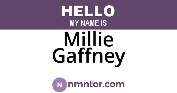 Millie Gaffney