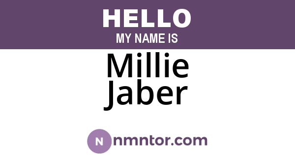 Millie Jaber