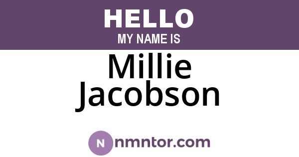 Millie Jacobson