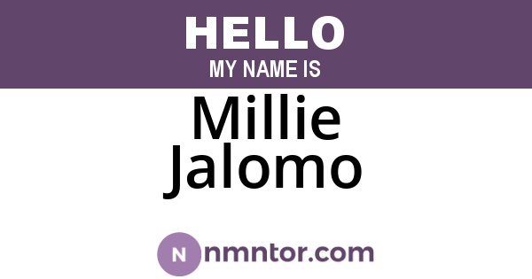 Millie Jalomo