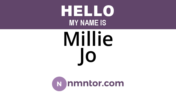 Millie Jo