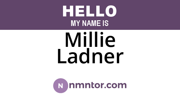 Millie Ladner