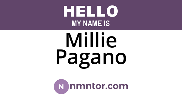 Millie Pagano