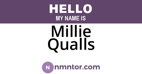 Millie Qualls