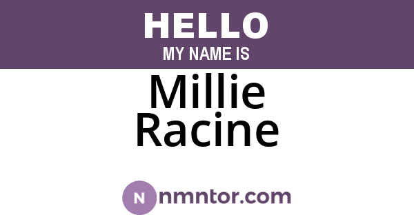 Millie Racine