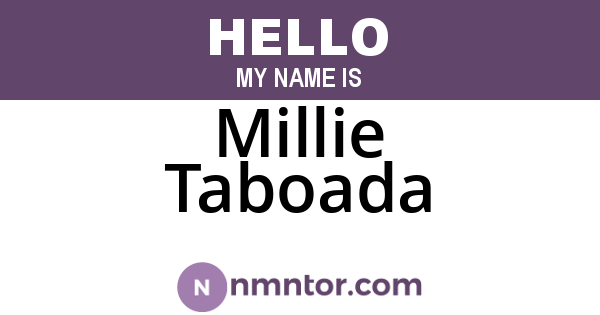 Millie Taboada