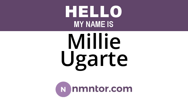 Millie Ugarte