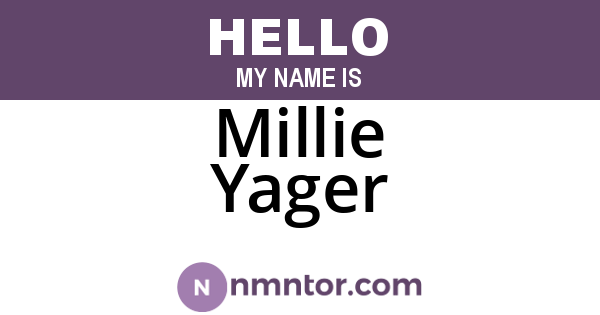 Millie Yager