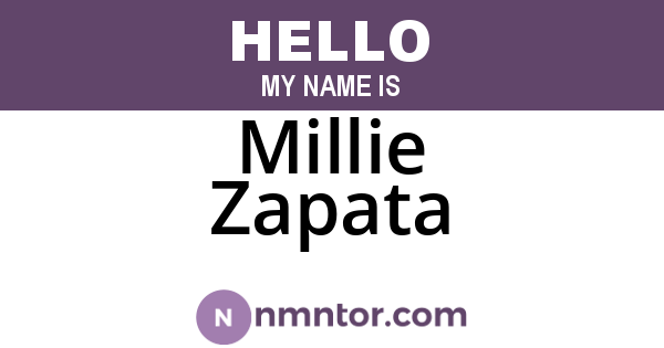 Millie Zapata