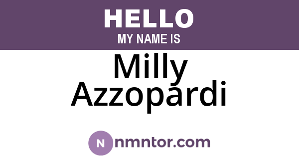 Milly Azzopardi