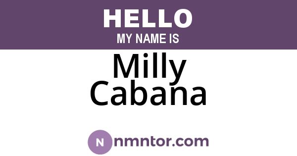 Milly Cabana
