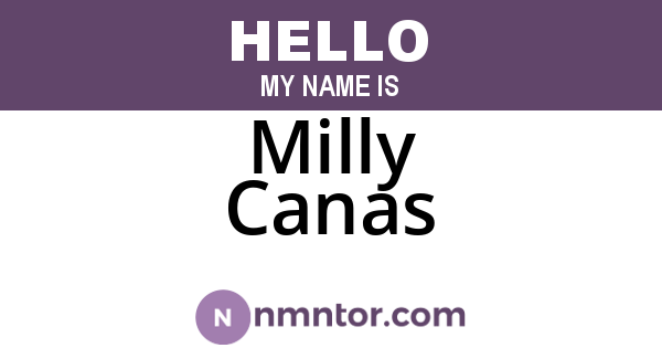 Milly Canas