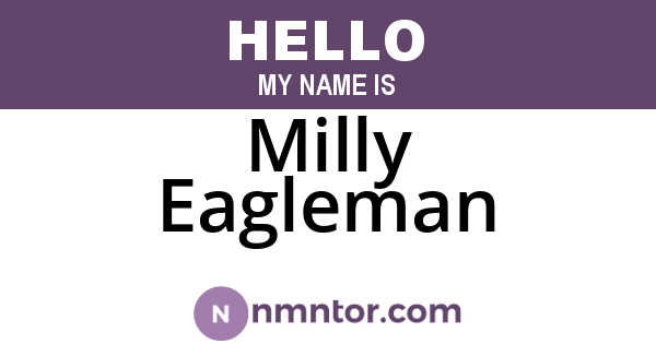 Milly Eagleman