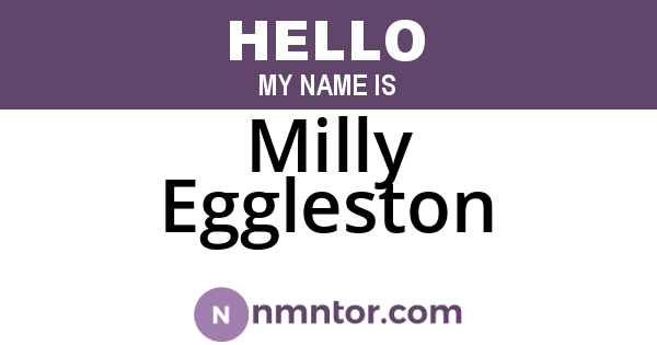Milly Eggleston