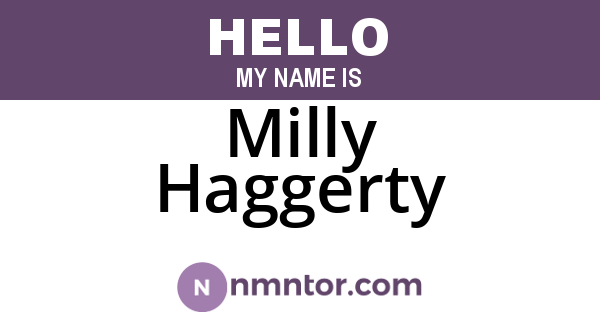 Milly Haggerty