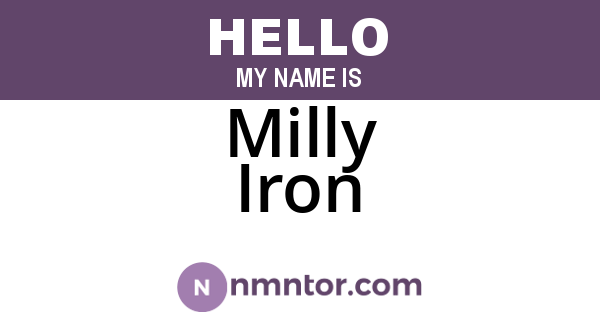 Milly Iron