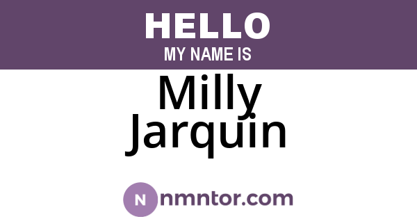 Milly Jarquin