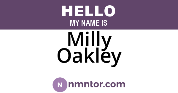 Milly Oakley