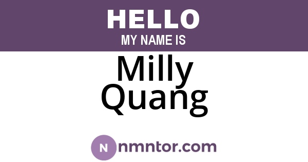 Milly Quang