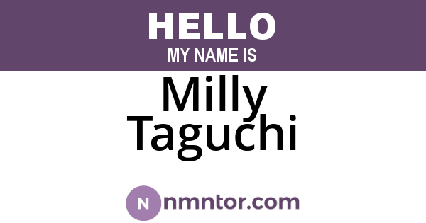Milly Taguchi