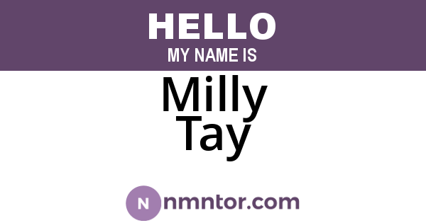 Milly Tay