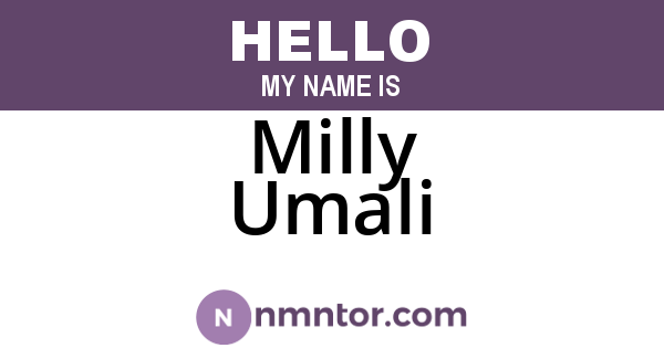 Milly Umali