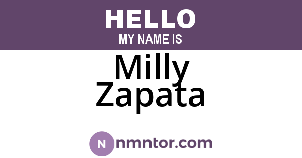 Milly Zapata