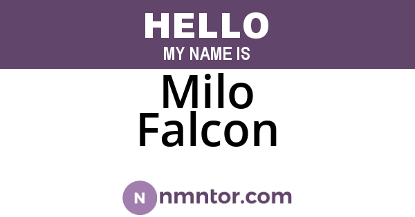 Milo Falcon