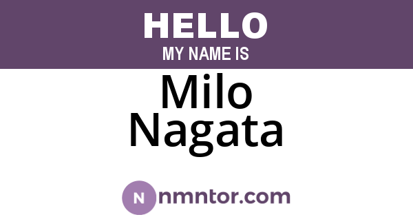 Milo Nagata