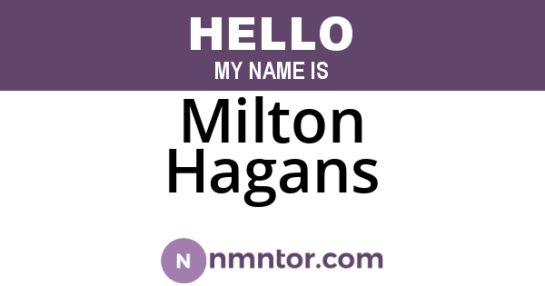 Milton Hagans
