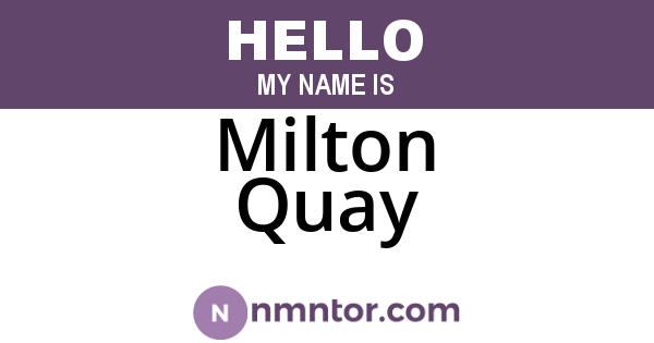 Milton Quay