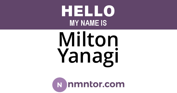 Milton Yanagi