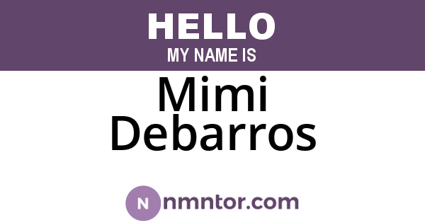 Mimi Debarros