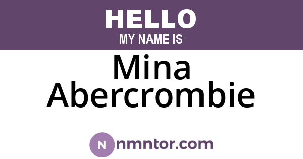 Mina Abercrombie
