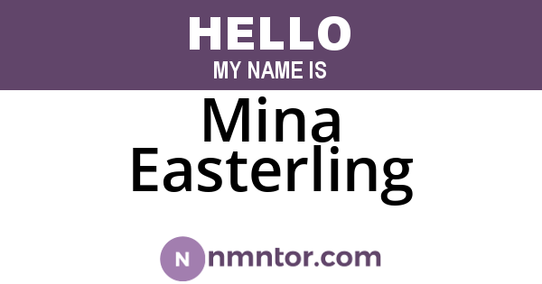 Mina Easterling
