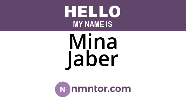 Mina Jaber