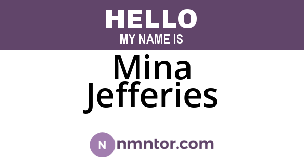 Mina Jefferies