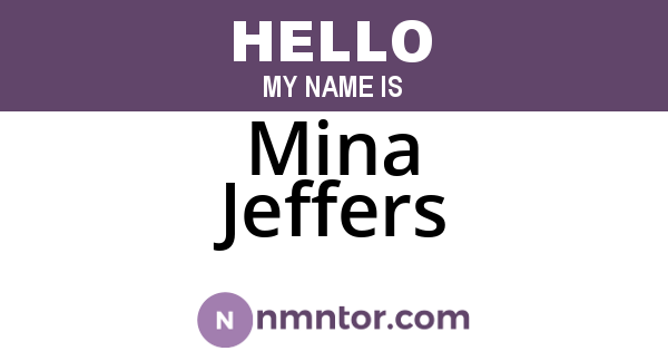 Mina Jeffers