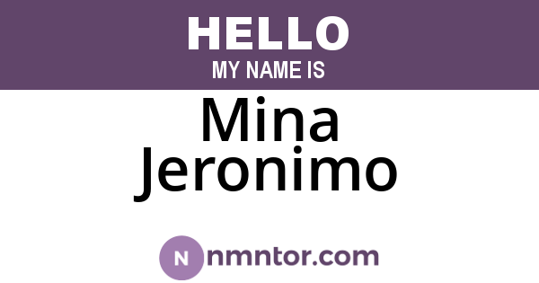 Mina Jeronimo