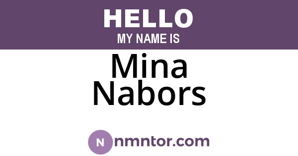 Mina Nabors