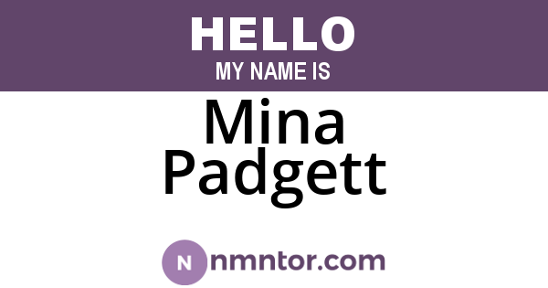 Mina Padgett